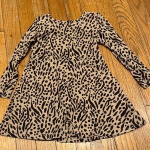 Chic Animal Print Kids Dress
